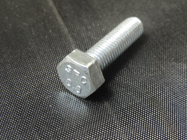 (image for) M7 X 1.0 HEX BOLT ZINC PLATED 8.8
